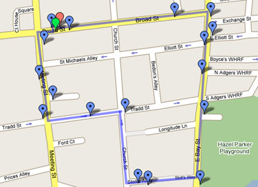 Historic Charleston Map